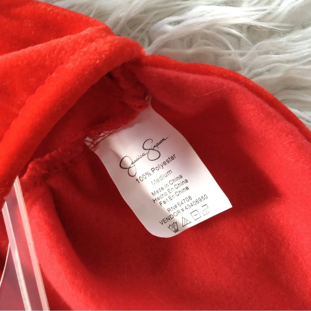 NWT Jessica Simpson Red Velvet Pet Dress